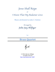 Jesus Shall Reign (Brass Quartet)