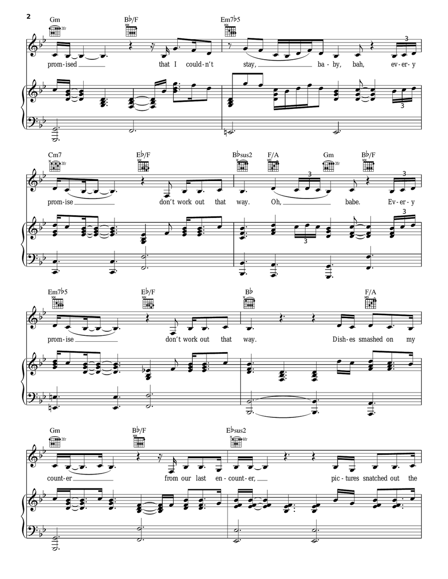 Sandcastles Sandcastles Piano, Vocal, Guitar scores gallery preview page 2