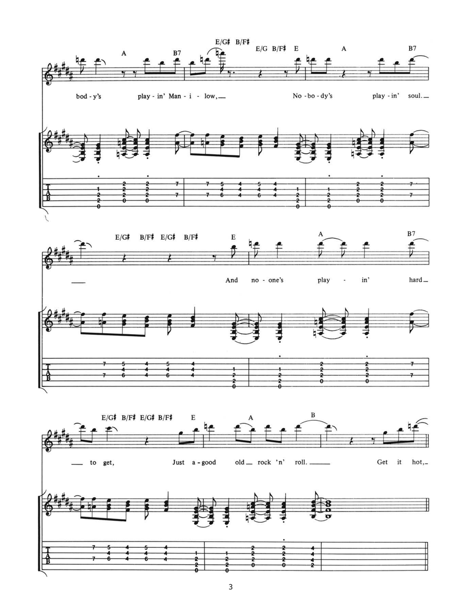 Get It Hot Guitar Tablature scores gallery preview page 3