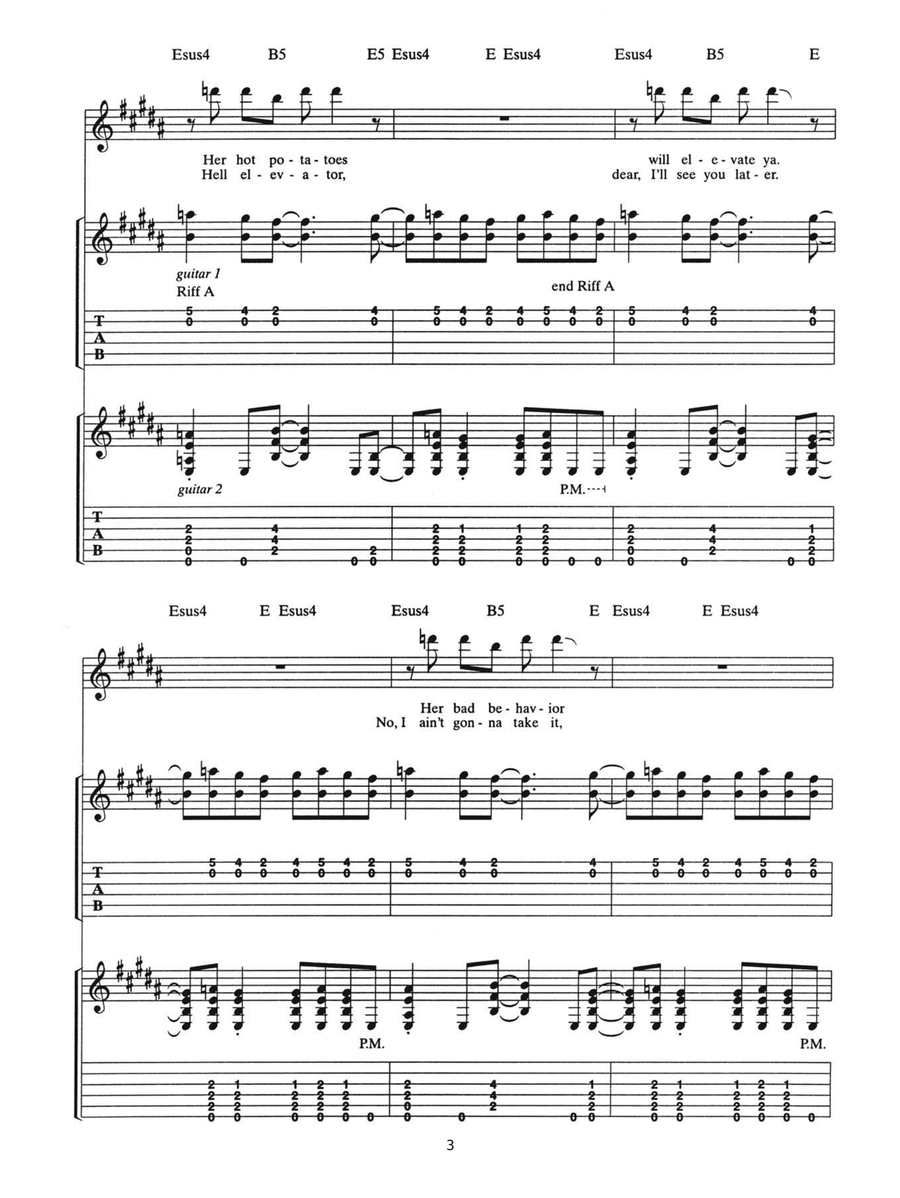 Hard As A Rock Hard As A Rock Guitar Tablature scores gallery preview page 3
