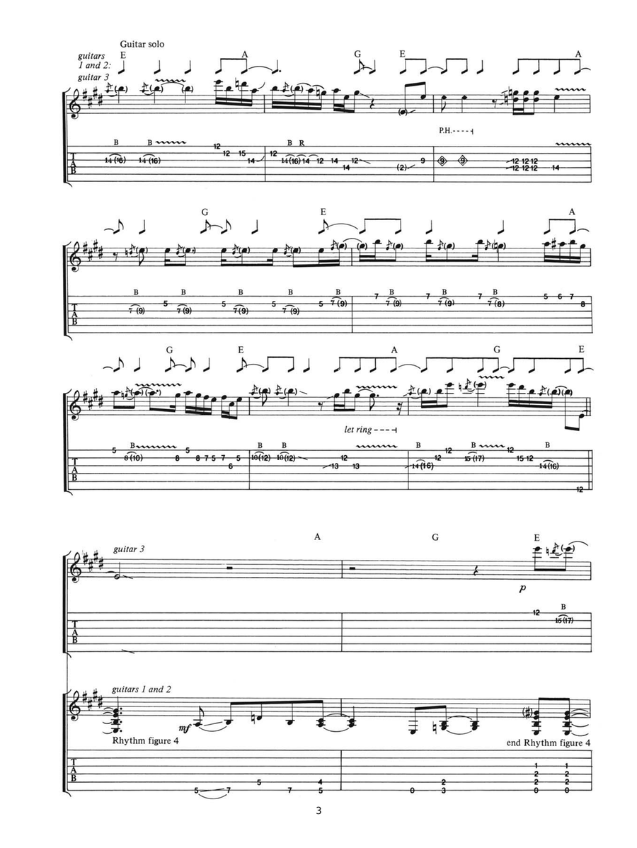 Evil Walks Evil Walks Guitar Tablature scores gallery preview page 3