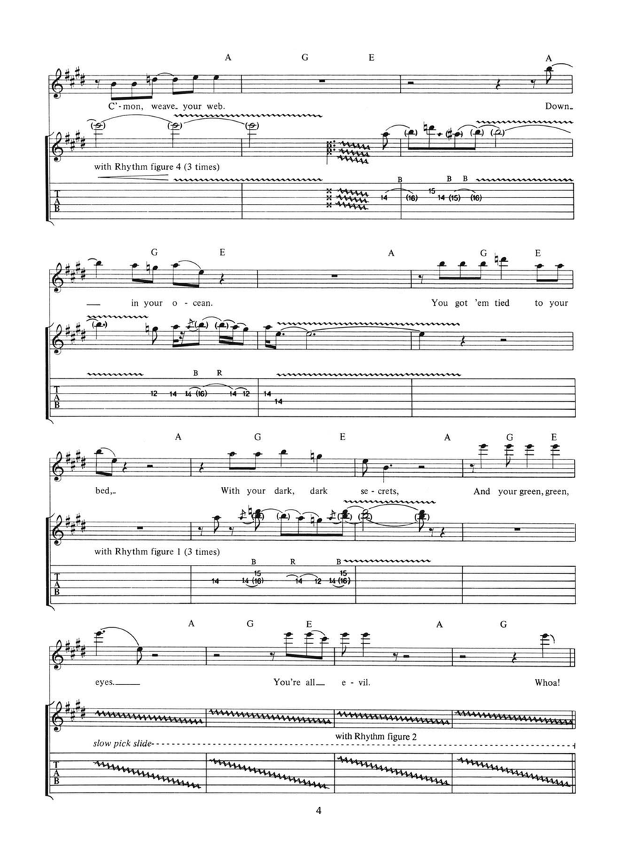 Evil Walks Evil Walks Guitar Tablature scores gallery preview page 4