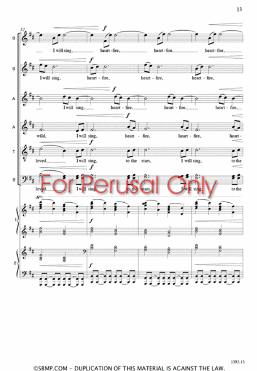Joy - SATB Octavo Joy - SATB Octavo 4-Part scores gallery preview page 12