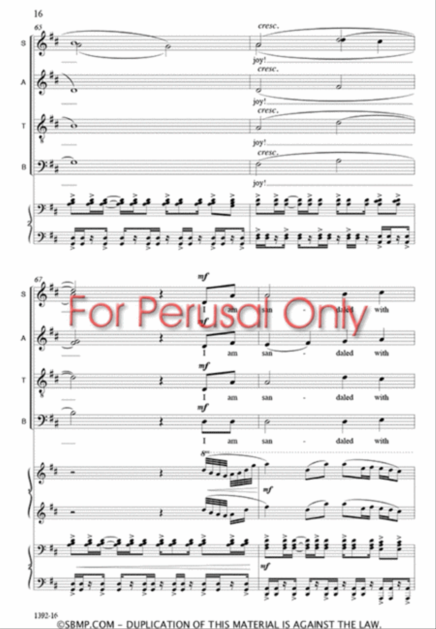 Joy - SATB Octavo Joy - SATB Octavo 4-Part scores gallery preview page 15
