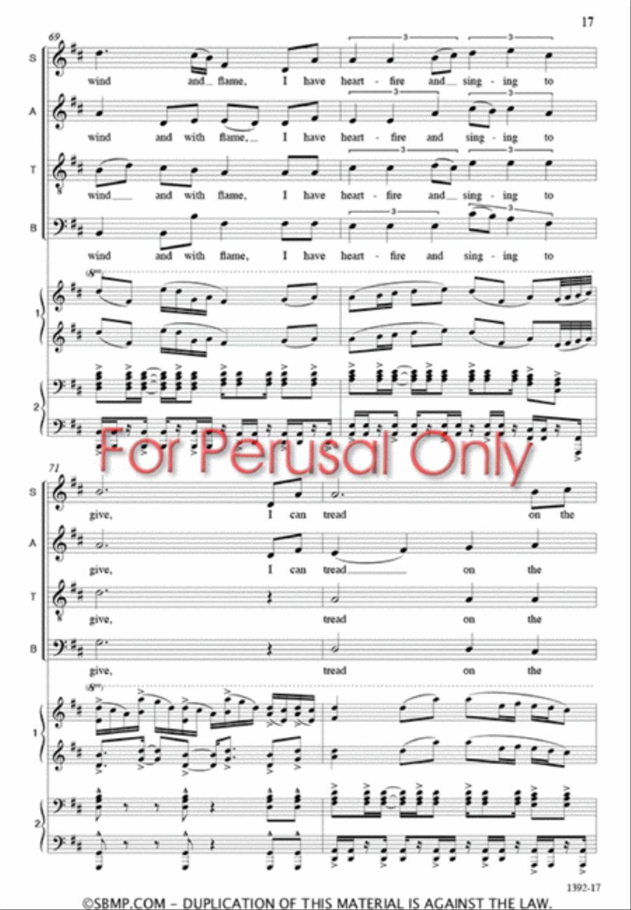 Joy - SATB Octavo Joy - SATB Octavo 4-Part scores gallery preview page 16
