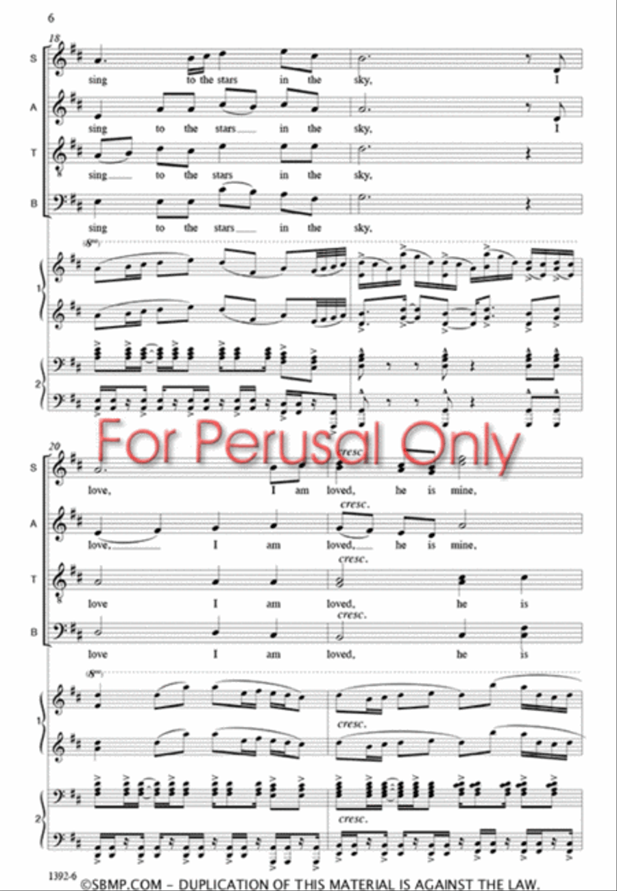 Joy - SATB Octavo Joy - SATB Octavo 4-Part scores gallery preview page 5