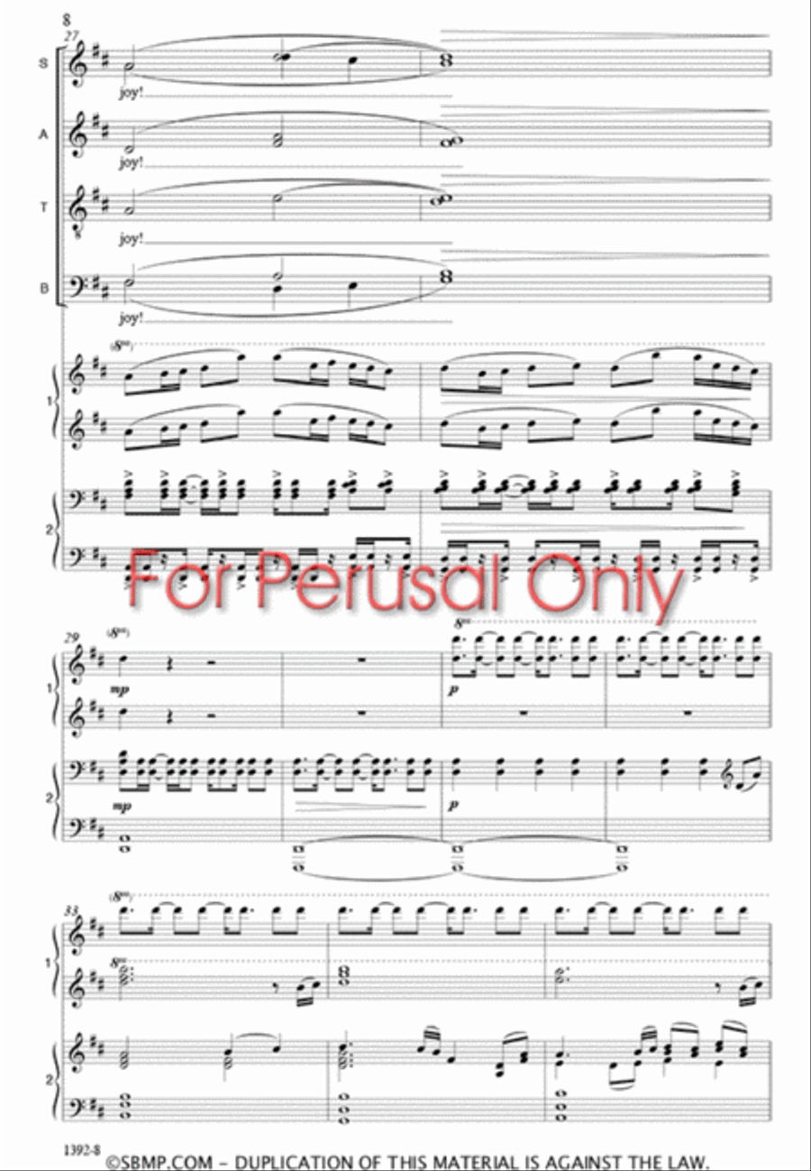 Joy - SATB Octavo Joy - SATB Octavo 4-Part scores gallery preview page 7