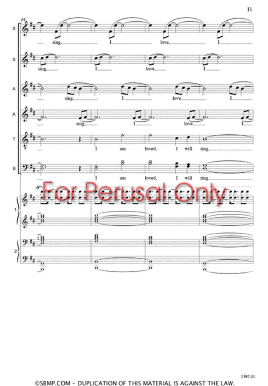 Joy - SATB Octavo Joy - SATB Octavo 4-Part scores gallery preview page 10