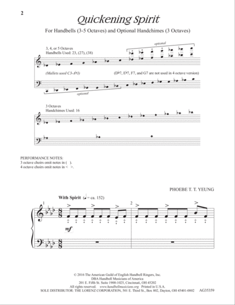 Quickening Spirit Handbell scores gallery preview page 2