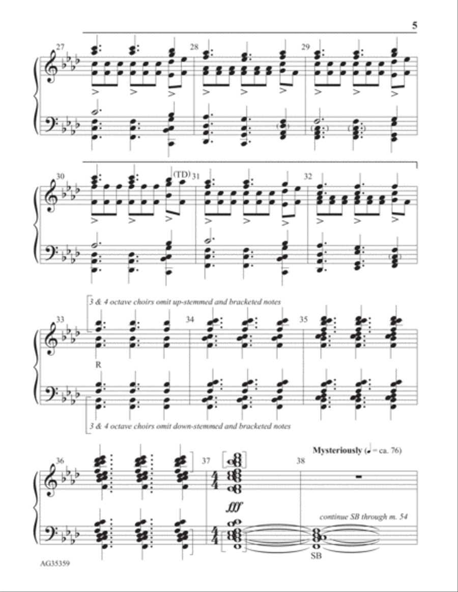 Quickening Spirit Handbell scores gallery preview page 5