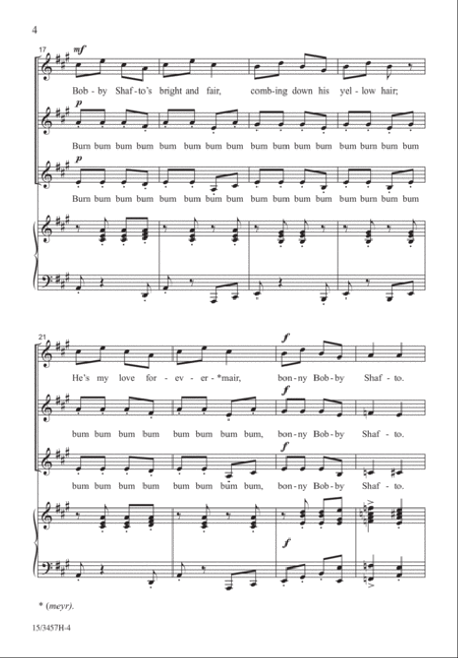Bobby Shafto Bobby Shafto SSA scores gallery preview page 4