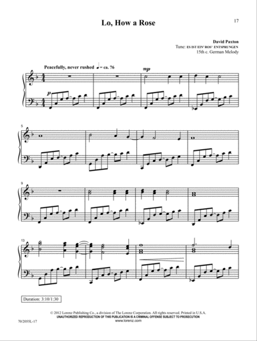 Carols Across the Centuries Piano Solo scores gallery preview page 12