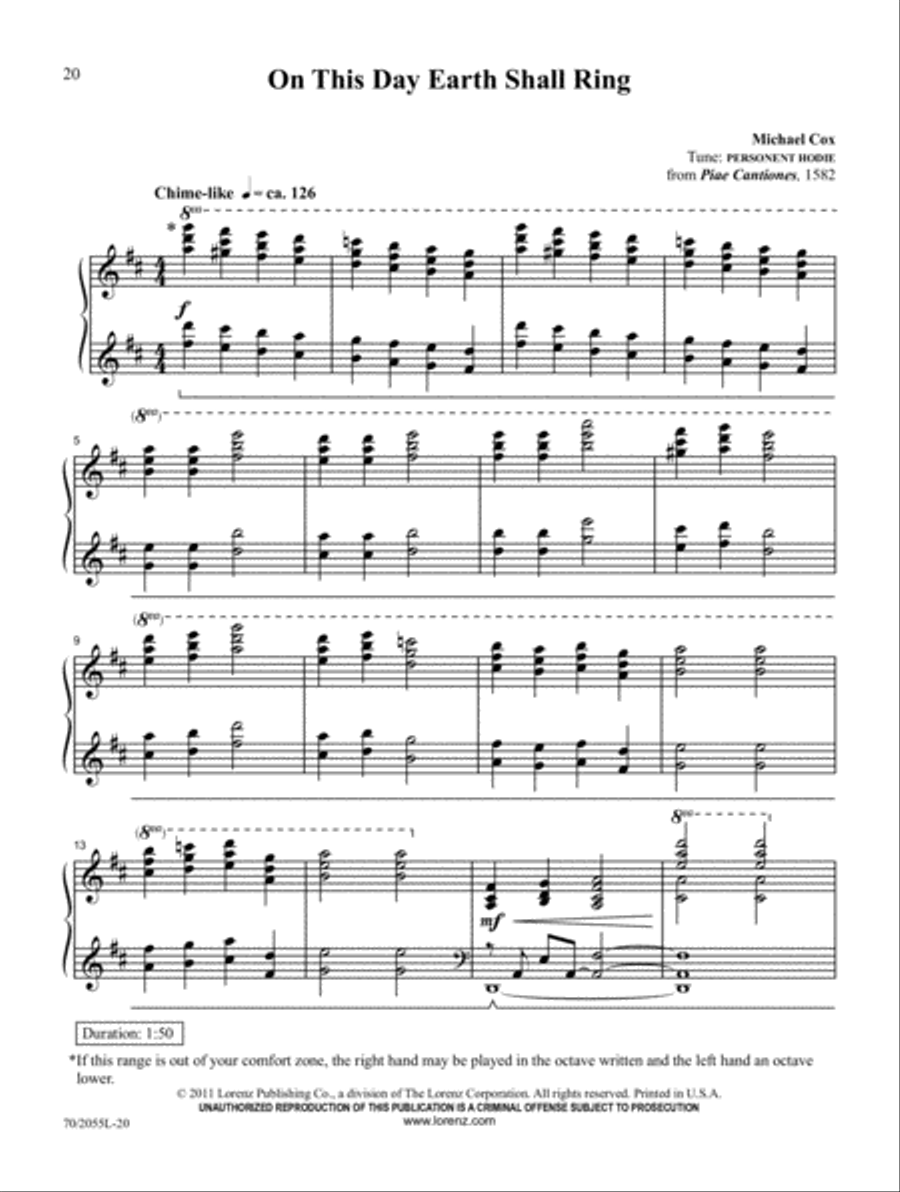 Carols Across the Centuries Piano Solo scores gallery preview page 14