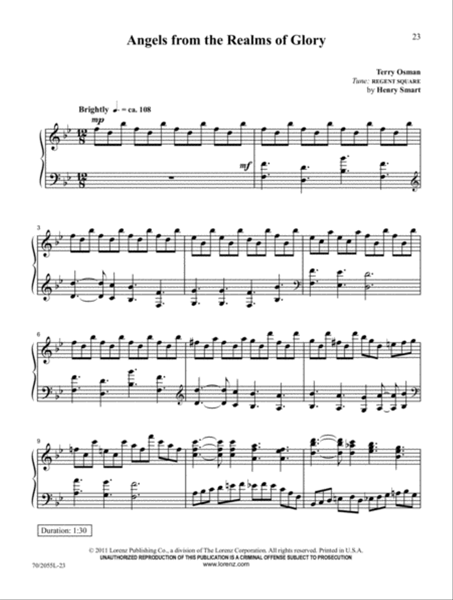 Carols Across the Centuries Piano Solo scores gallery preview page 16