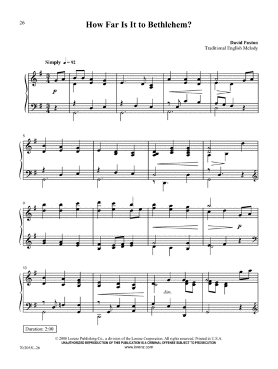 Carols Across the Centuries Piano Solo scores gallery preview page 18