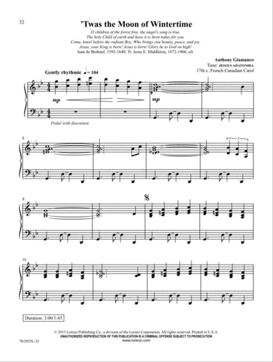 Carols Across the Centuries Piano Solo scores gallery preview page 22