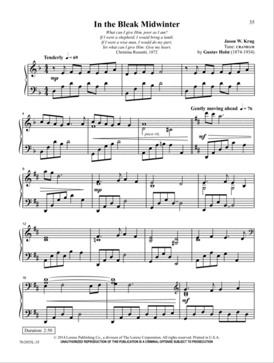 Carols Across the Centuries Piano Solo scores gallery preview page 24