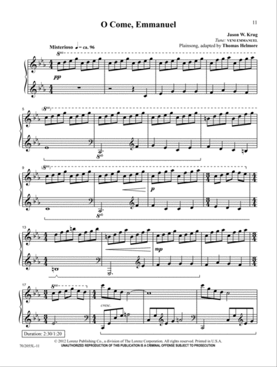 Carols Across the Centuries Piano Solo scores gallery preview page 8