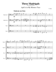 Three Madrigals