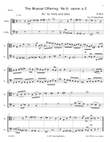 Bach: The Musical Offering BWV 1079 No 6 arr. for Viola and Cello