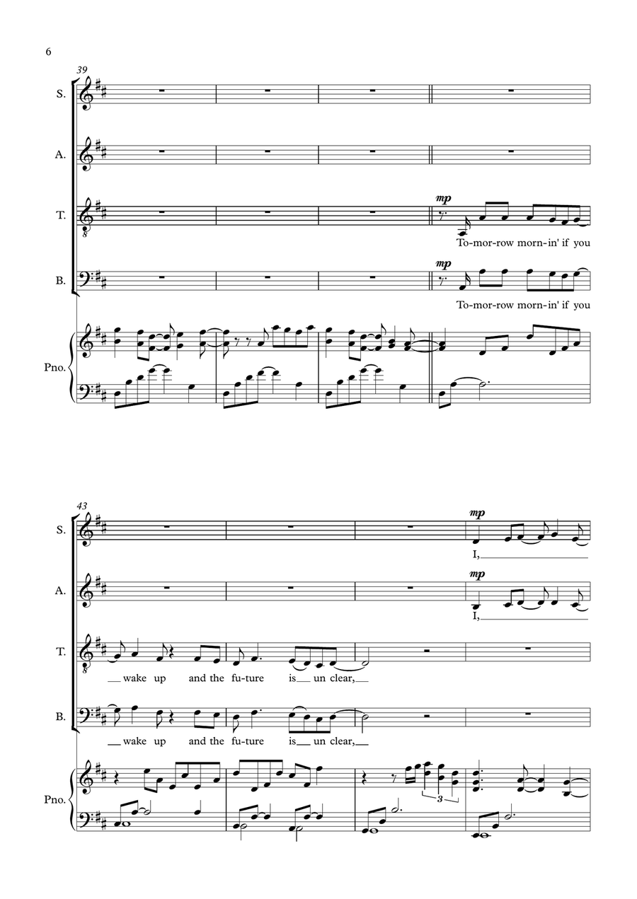 I Will Be Here I Will Be Here 4-Part scores gallery preview page 6