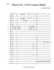 March No. 4 for Concert Band