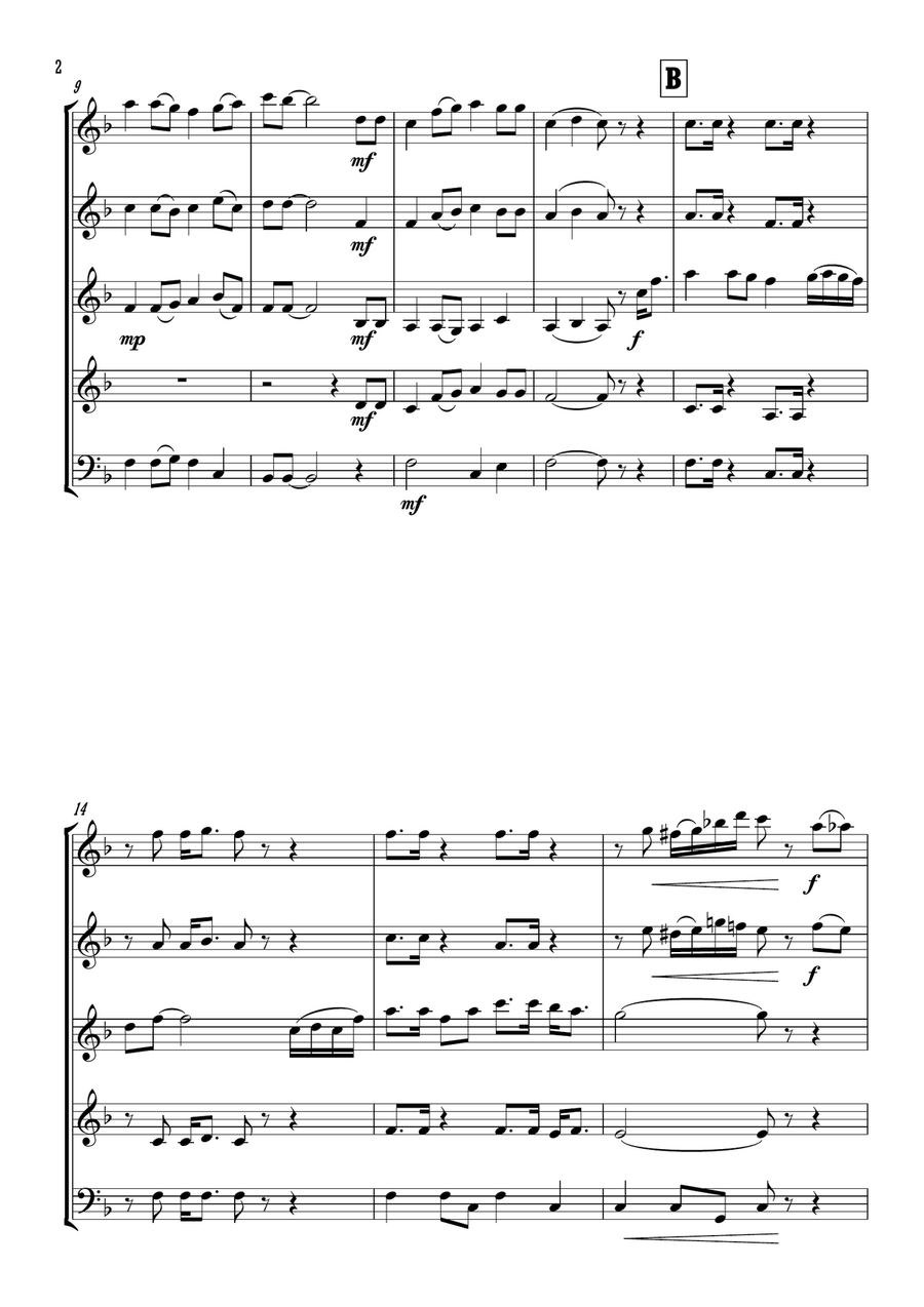 Way Out West Way Out West Woodwind Quintet scores gallery preview page 3