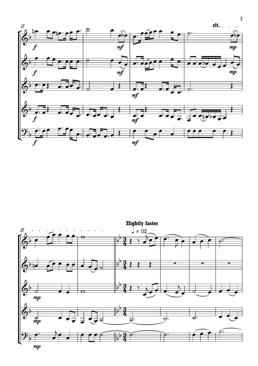 Way Out West Way Out West Woodwind Quintet scores gallery preview page 4