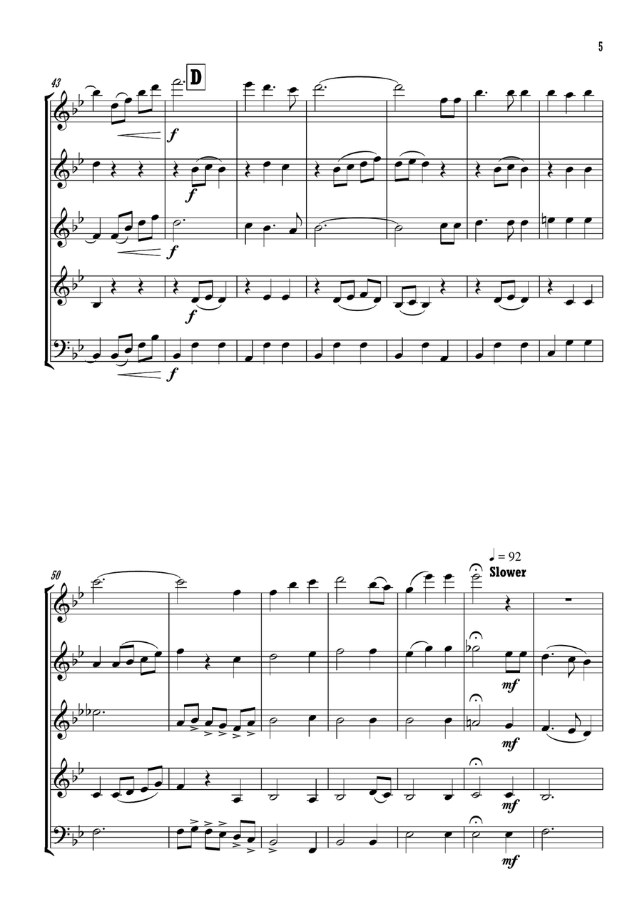 Way Out West Way Out West Woodwind Quintet scores gallery preview page 6