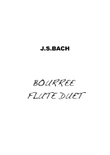 Bourree Bach Flute Duet