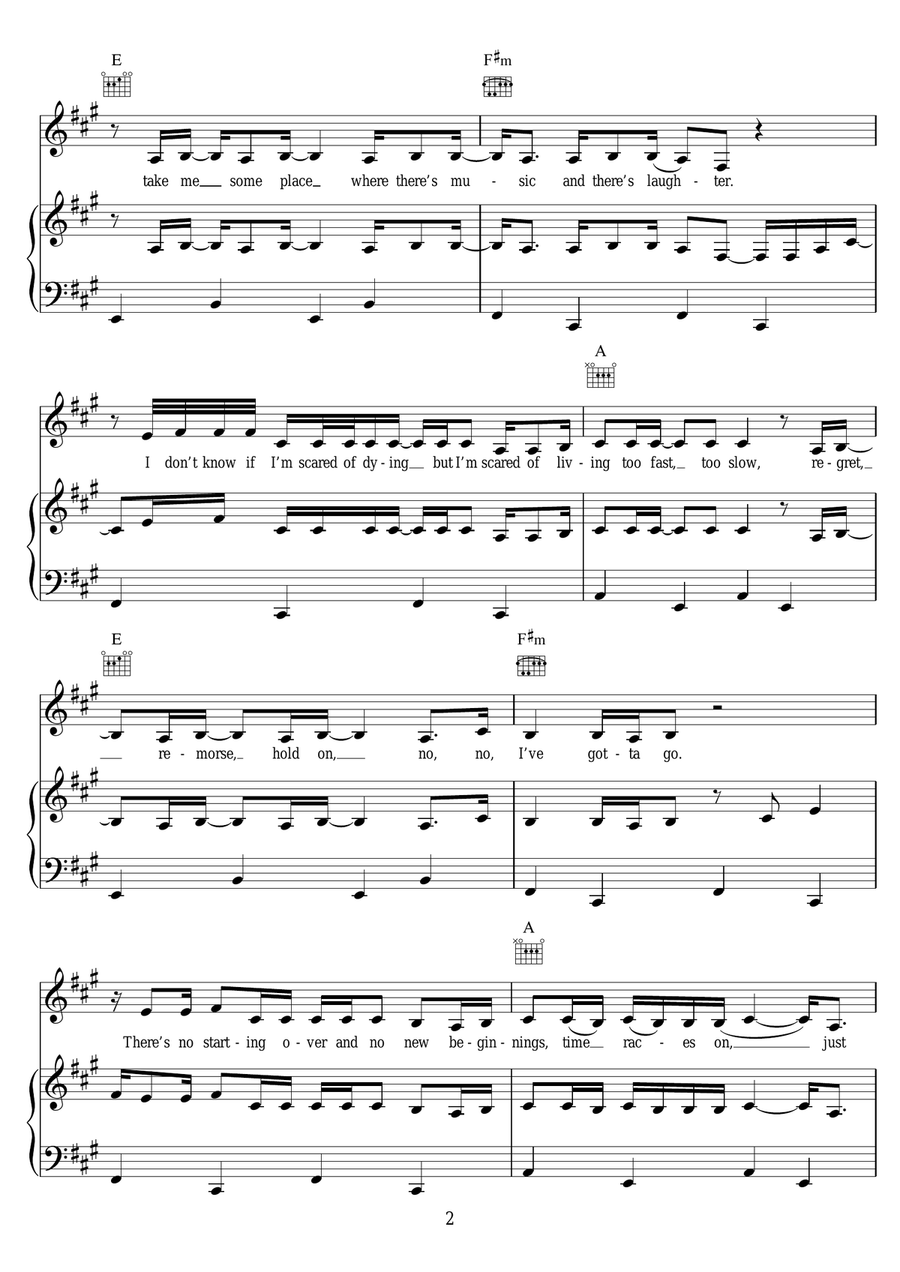 My Silver Lining My Silver Lining Piano, Vocal scores gallery preview page 2