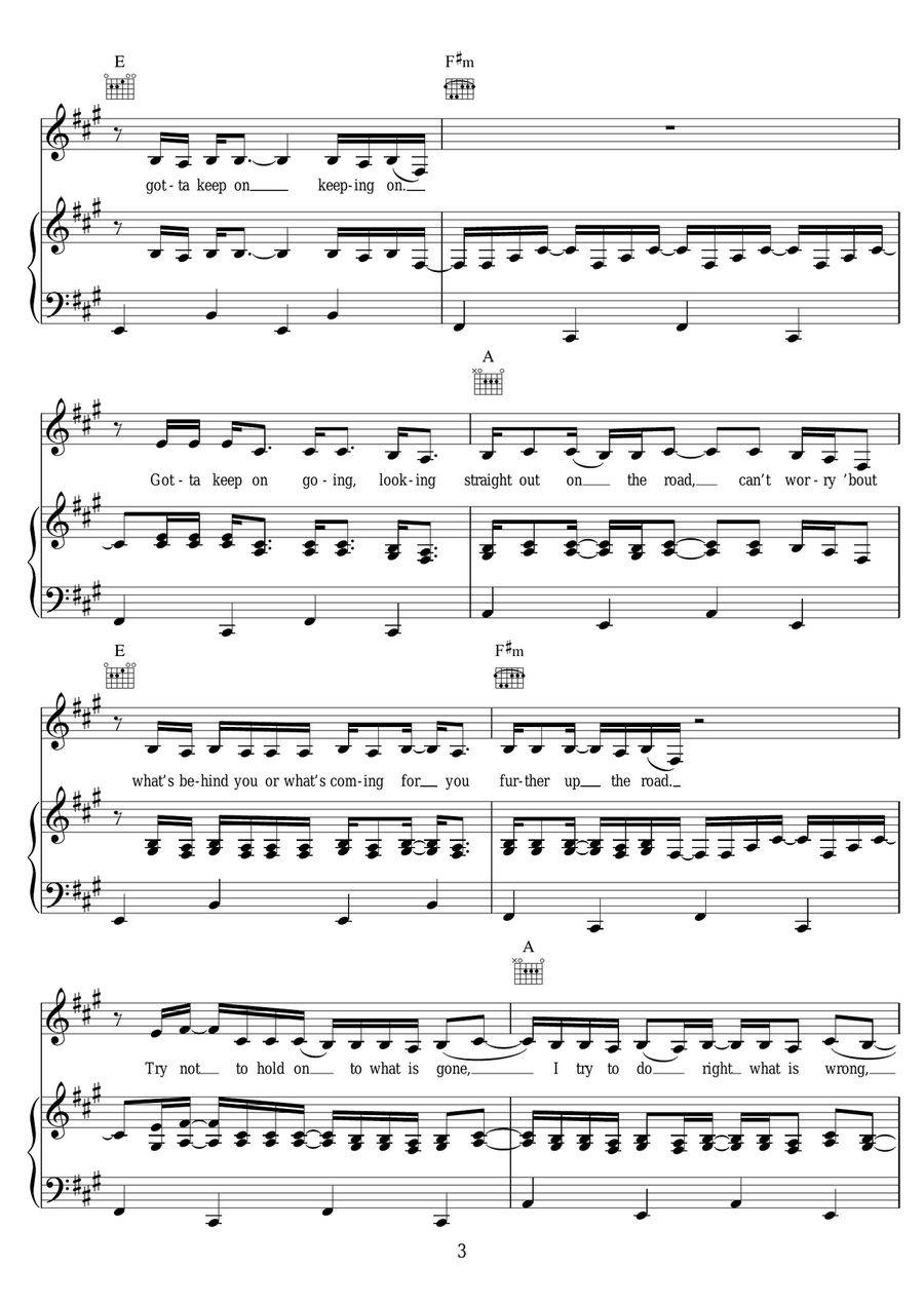 My Silver Lining My Silver Lining Piano, Vocal scores gallery preview page 3