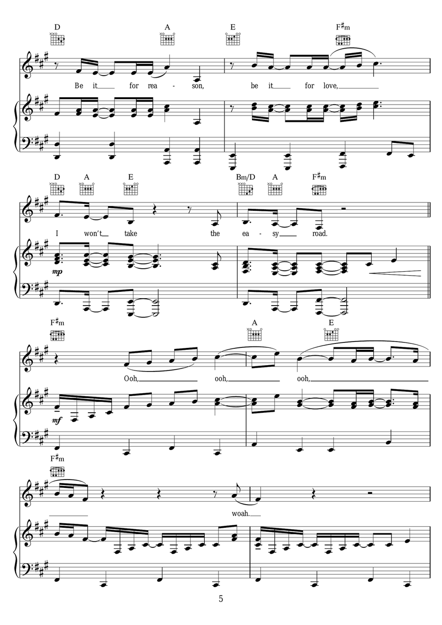 My Silver Lining My Silver Lining Piano, Vocal scores gallery preview page 5