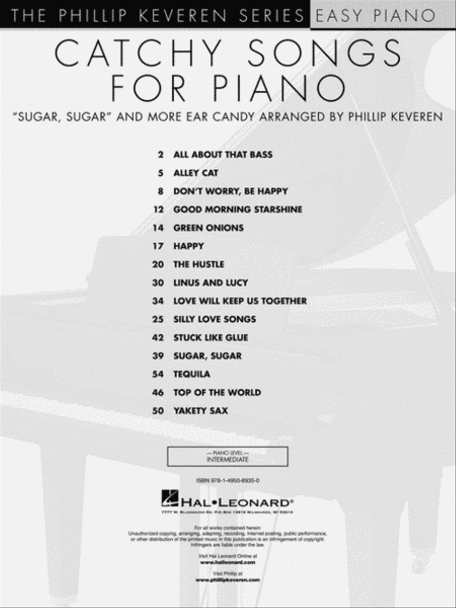 Catchy Songs for Piano Easy Piano scores gallery preview page 2