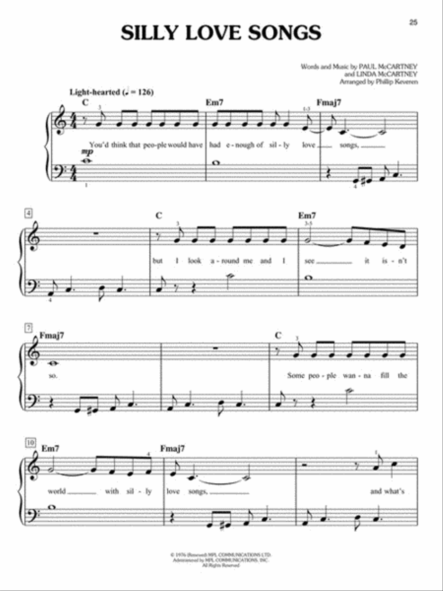 Catchy Songs for Piano Easy Piano scores gallery preview page 5