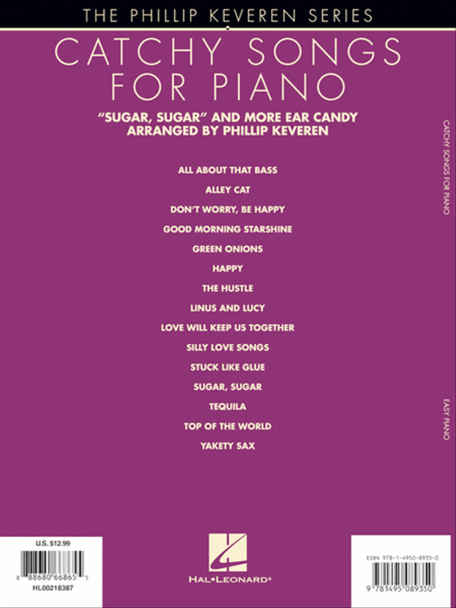 Catchy Songs for Piano Easy Piano scores gallery preview page 6