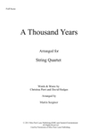 A Thousand Years