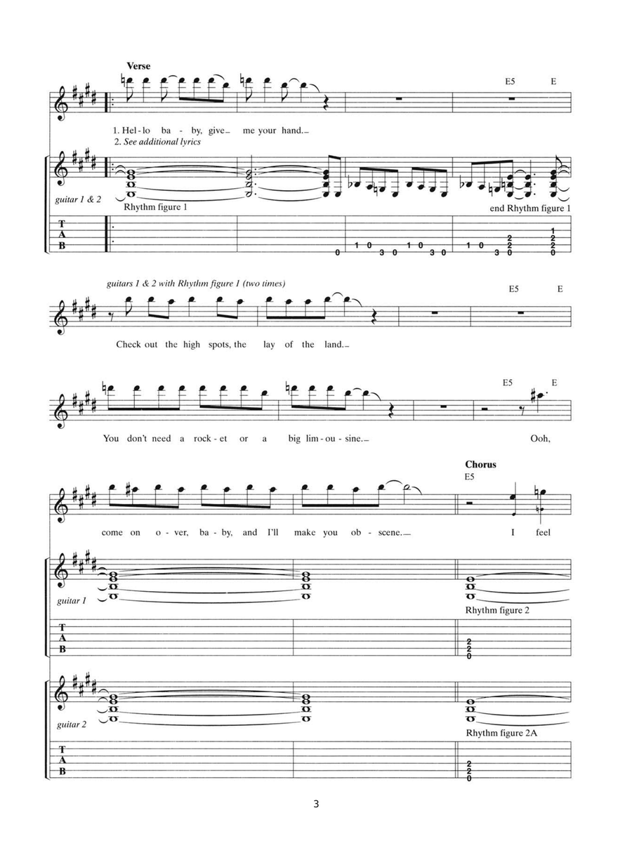 Safe In New York City Safe In New York City Guitar Tablature scores gallery preview page 3