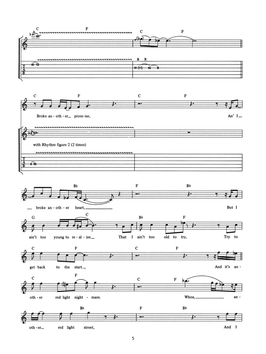 Ride On Ride On Guitar Tablature scores gallery preview page 5