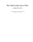 My Faith Looks Up To Thee