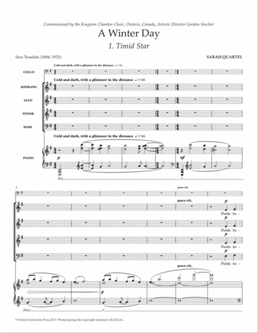 A Winter Day A Winter Day Divisi scores gallery preview page 2