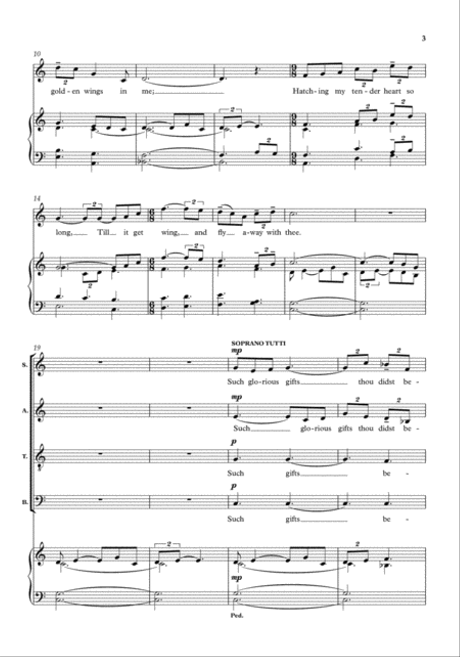 Listen, sweet dove Listen, sweet dove 4-Part scores gallery preview page 3
