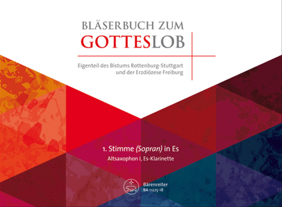 Blaserbuch zum Gotteslob -Preludes and accompaniments / free works- (Gemeinsamer Eigenteil des Bistums Rottenburg-Stuttgart und der Erzdiozese Freiburg) E-Flat Clarinet scores gallery preview page 1