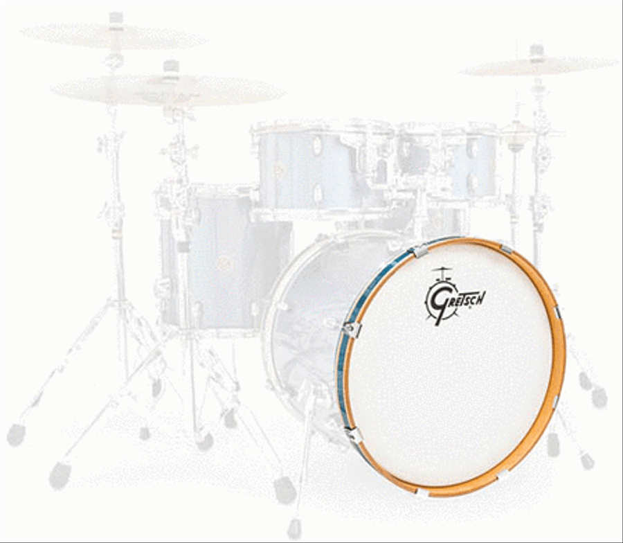 Gre Cat Mpl 20in Bd Hoop - Aqua Sparkle Musical Instruments scores gallery preview page 2