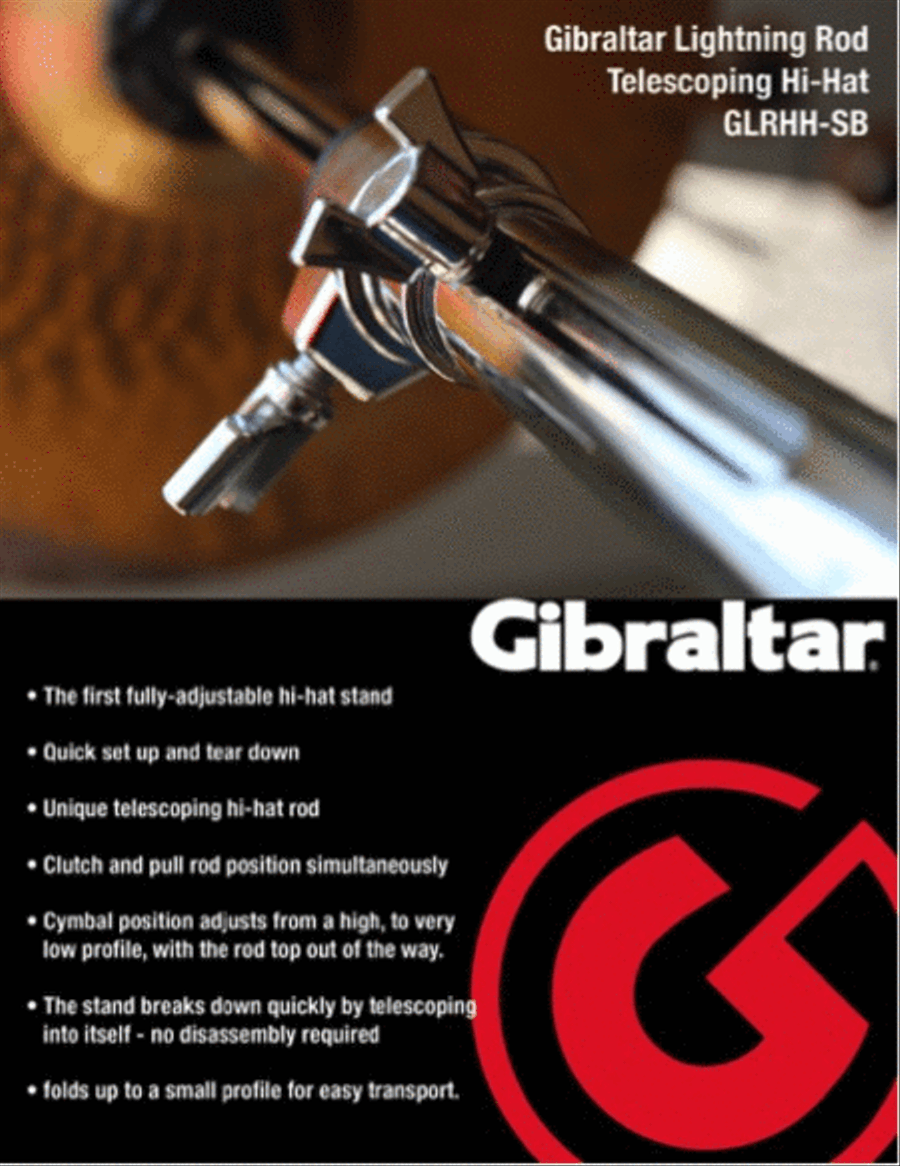 Lightning Rod Telescoping Single Braced Hi-Hat Stand Musical Instruments scores gallery preview page 5