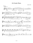 On Yonder Plains - Violin 1-2 - Part