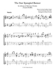 The Star Spangled Banner for Fingerpicking Baritone Ukulele