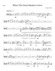 Where The Green Meadows Grow - Cello 1 - Part
