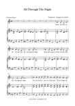 All Through The Night - Vocal Arrangement