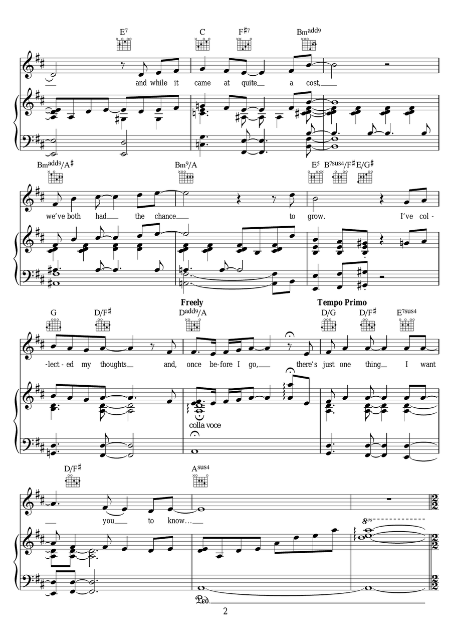 In Short (from Edges) In Short (from Edges) Piano, Vocal scores gallery preview page 2
